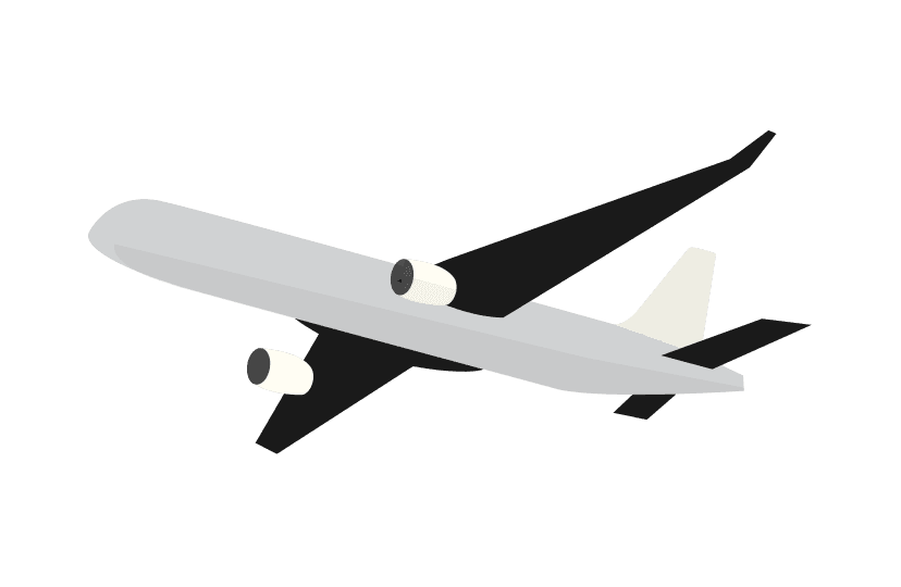 Plane delivery illustration
